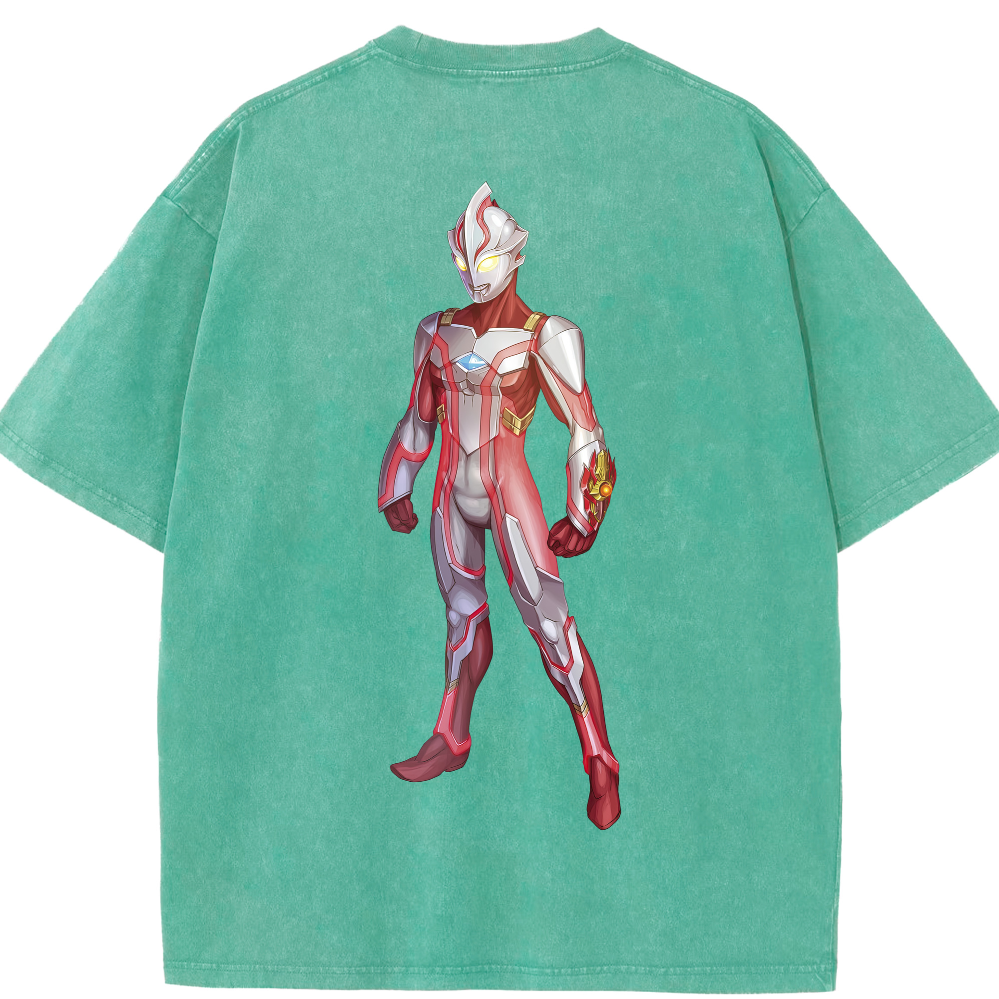 （画像用） ウルトラマン Ultraman 綿100% ヴィンテージ風 半袖Tシャツ（背面プリント）
